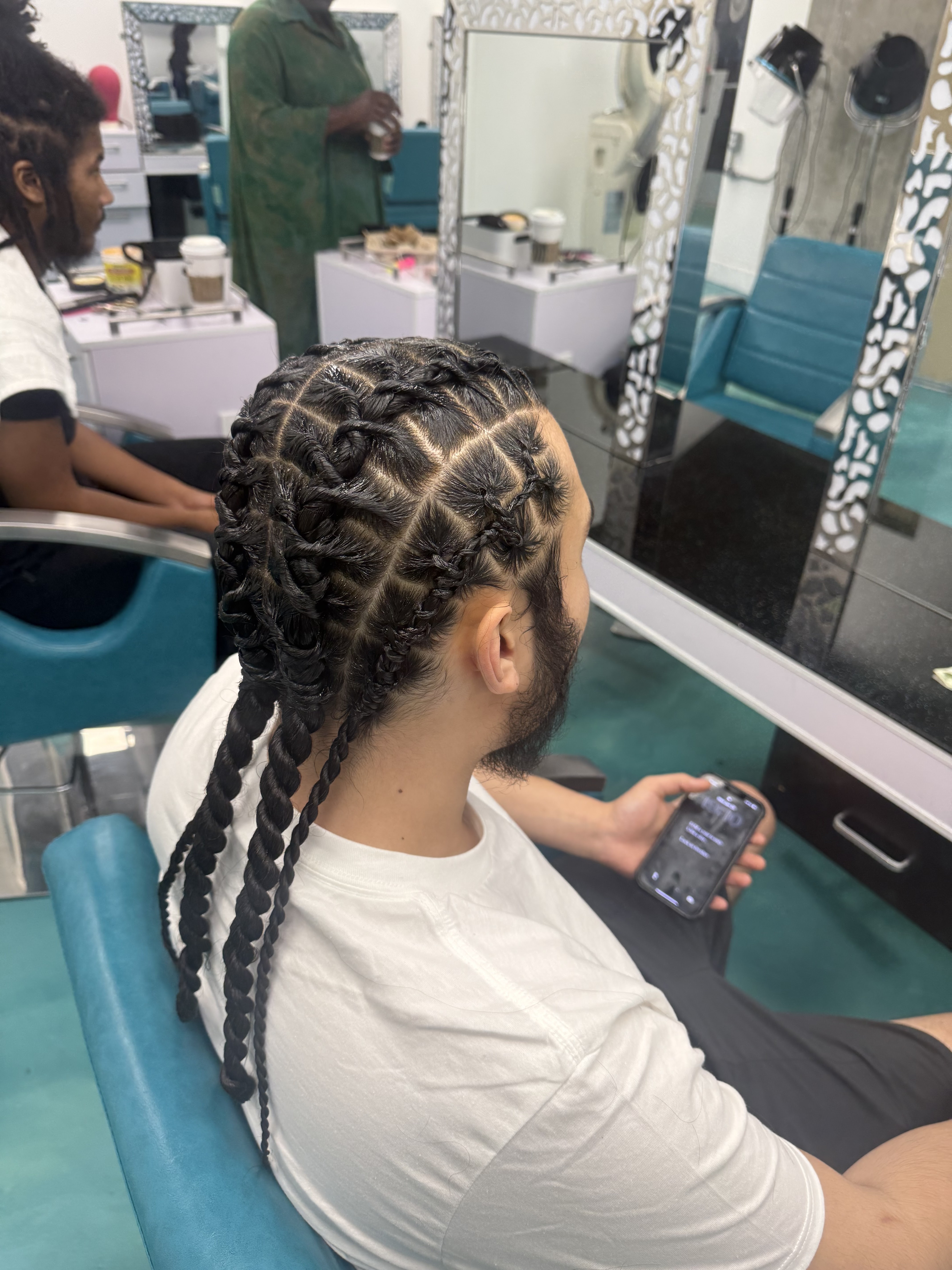 4 Stitch Braids (no hair added)
